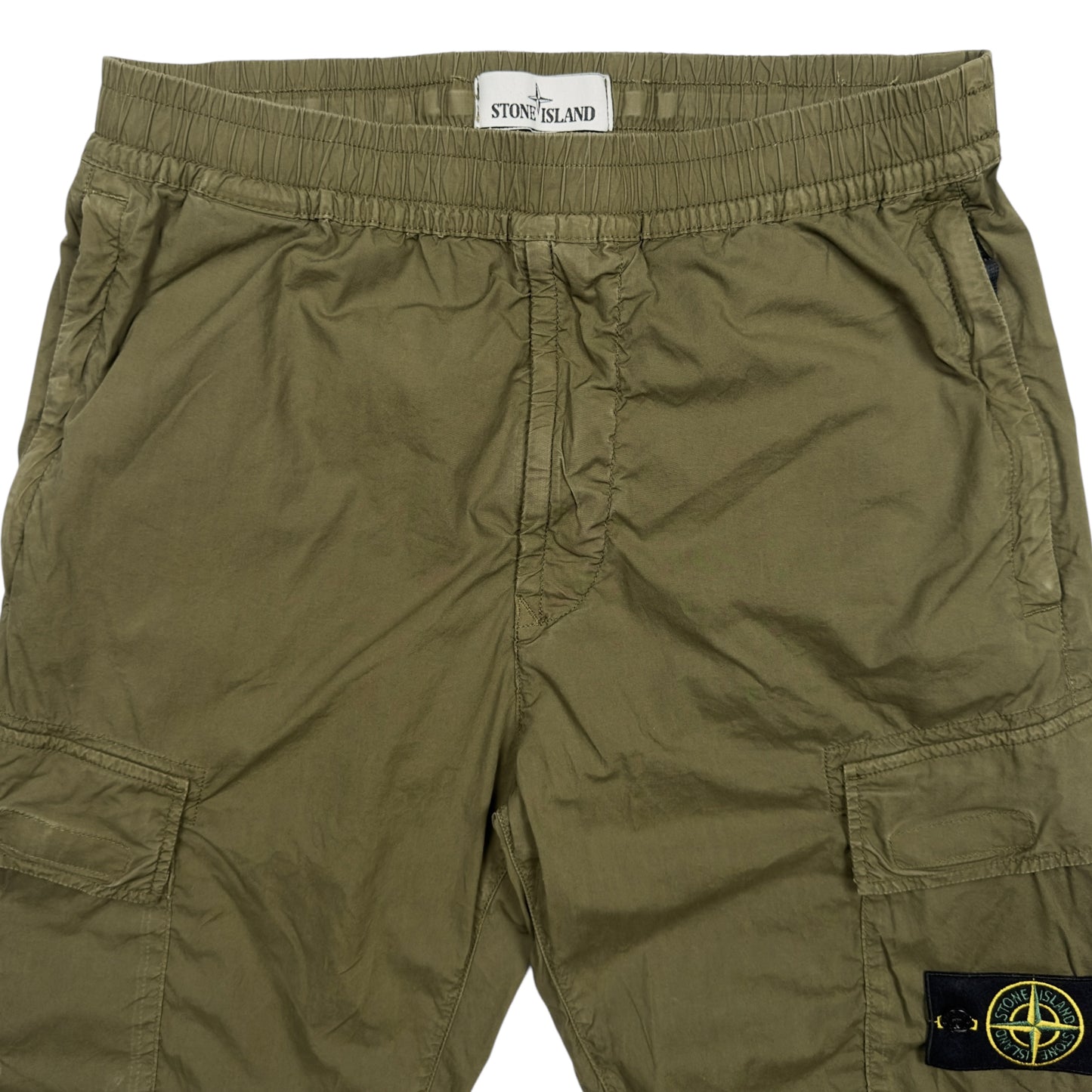 S/S 21 Stone Island Stretch Cotton Cargo Trousers 31 RE-T