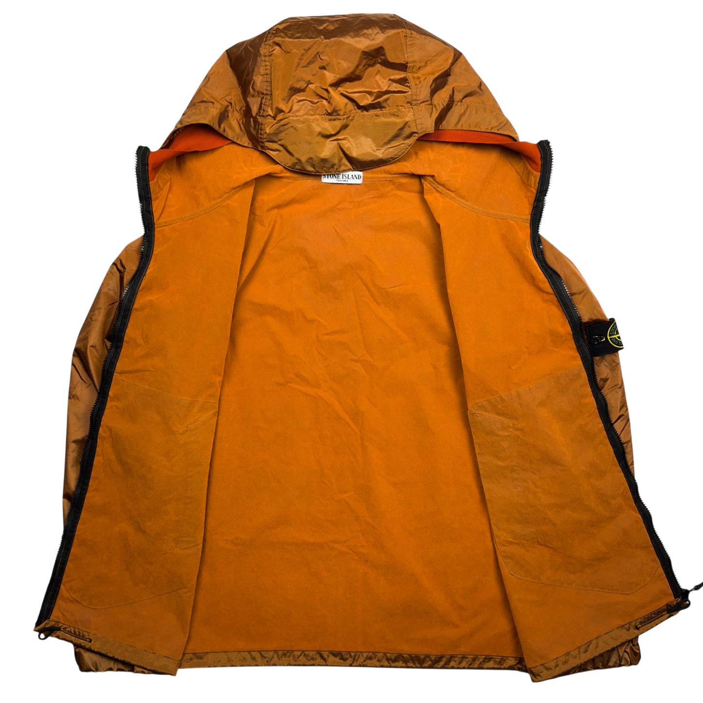 A/W 08 Stone Island Nylon Metal Flock Jacket - Orange