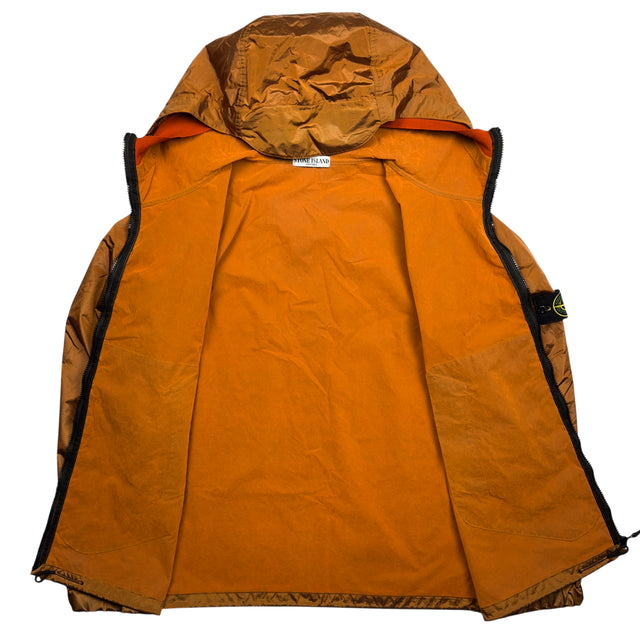 A/W 08 Stone Island Nylon Metal Flock Jacket - Orange