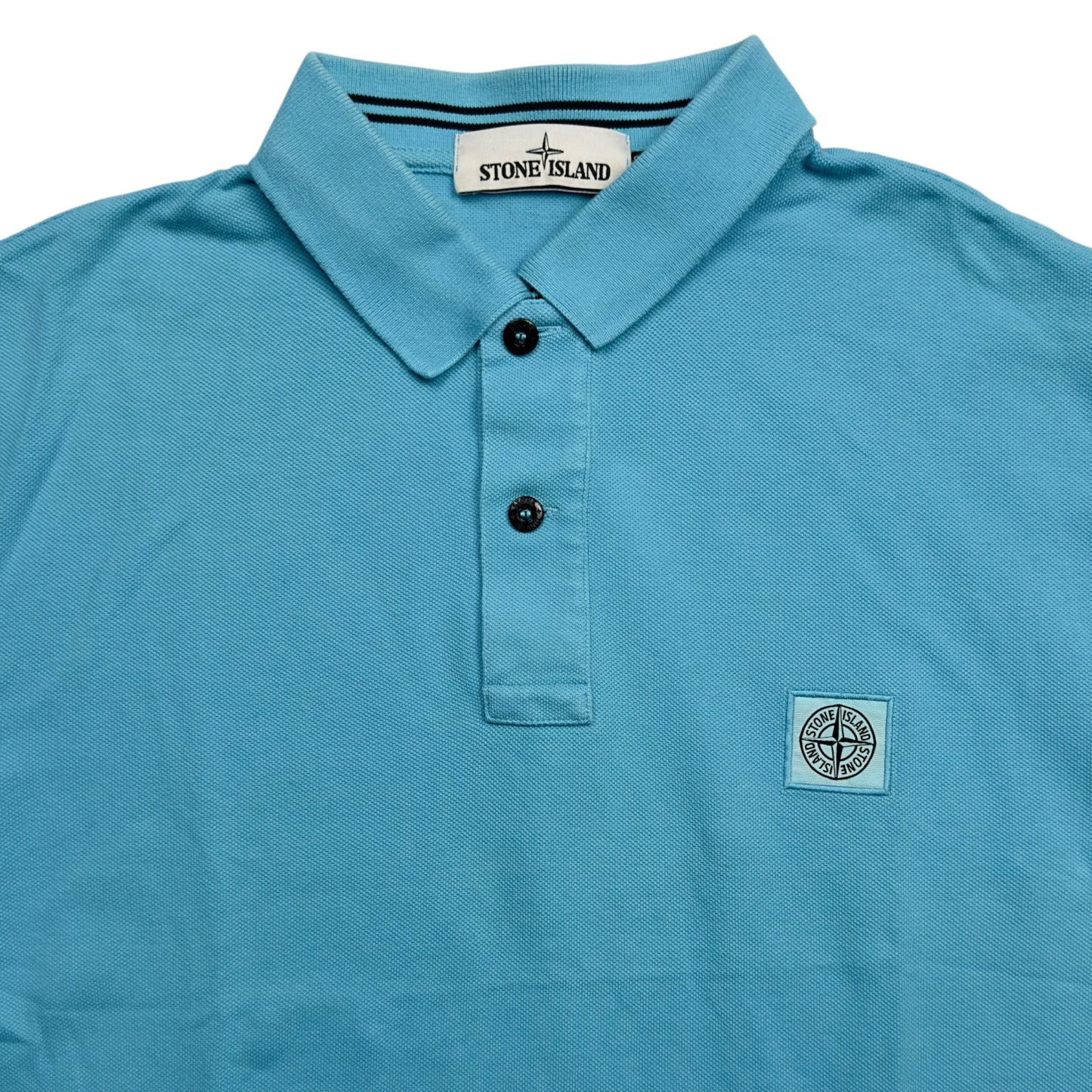S/S 15 Stone Island Polo Shirt - Aqua Blue