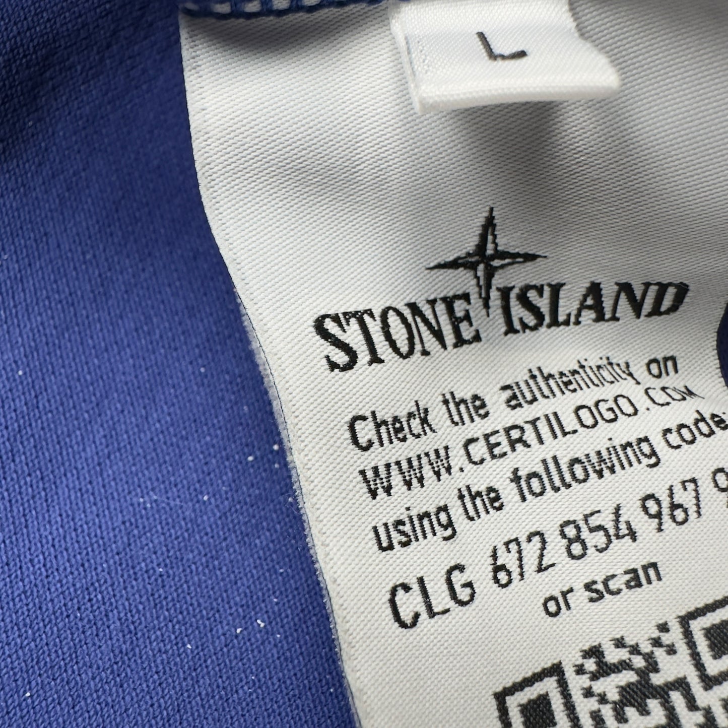 Stone Island Slim Fit Polo Shirt - Cobalt Blue