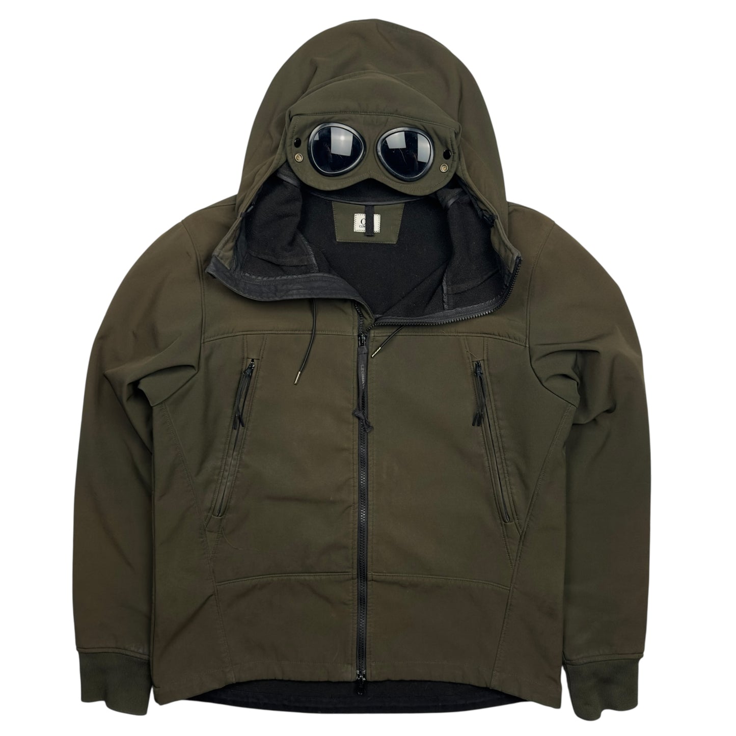 C.P. Company Soft Shell Goggle Jacket - Khaki