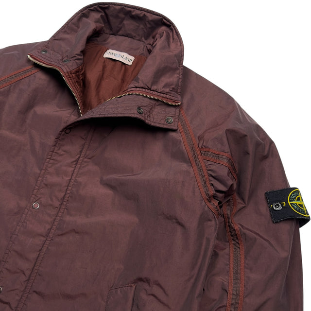 A/W 02 Stone Island Cotton Nylon Jacket - Burgundy