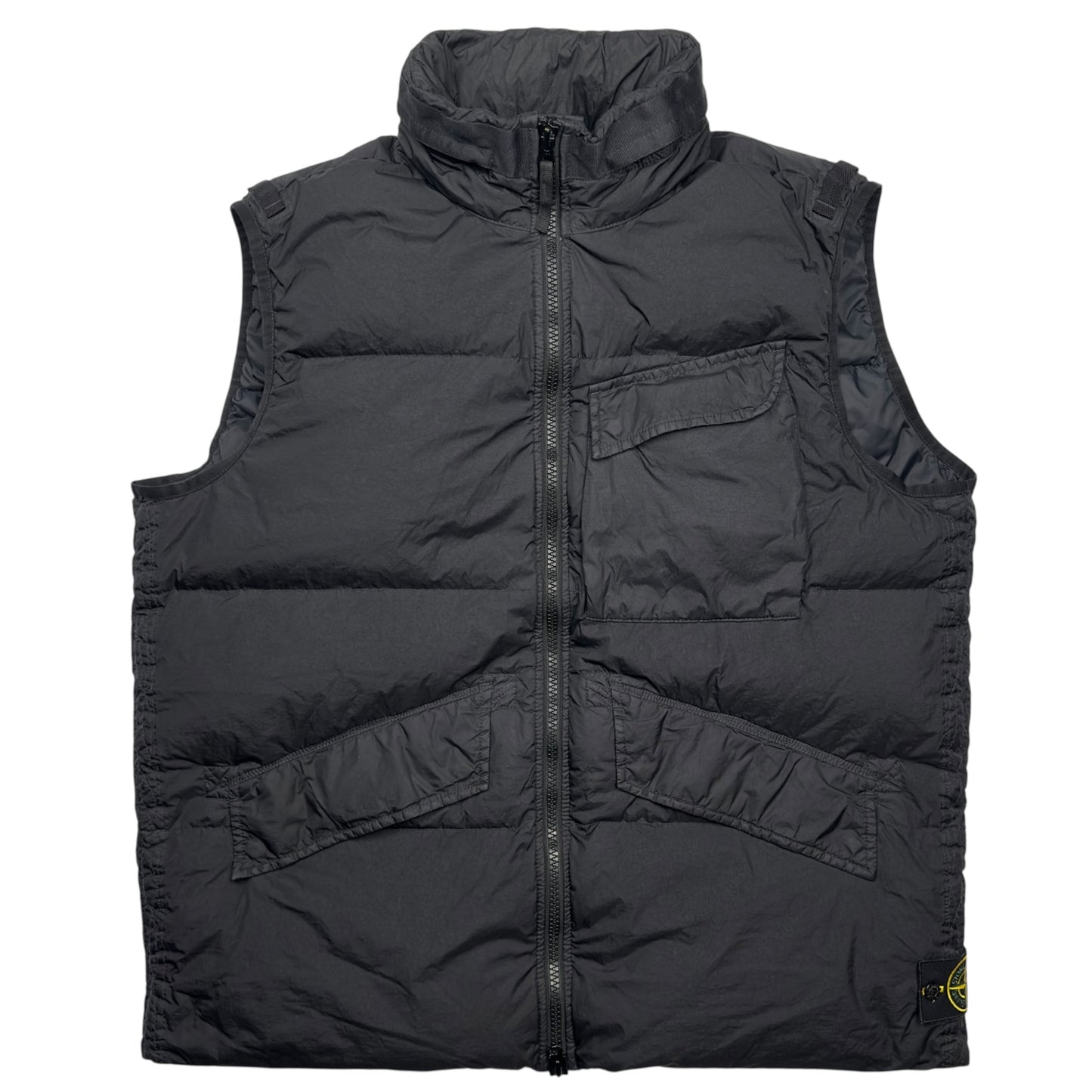 A/W 22 Stone Island Crinkle Reps R-NY Down Gilet - Black