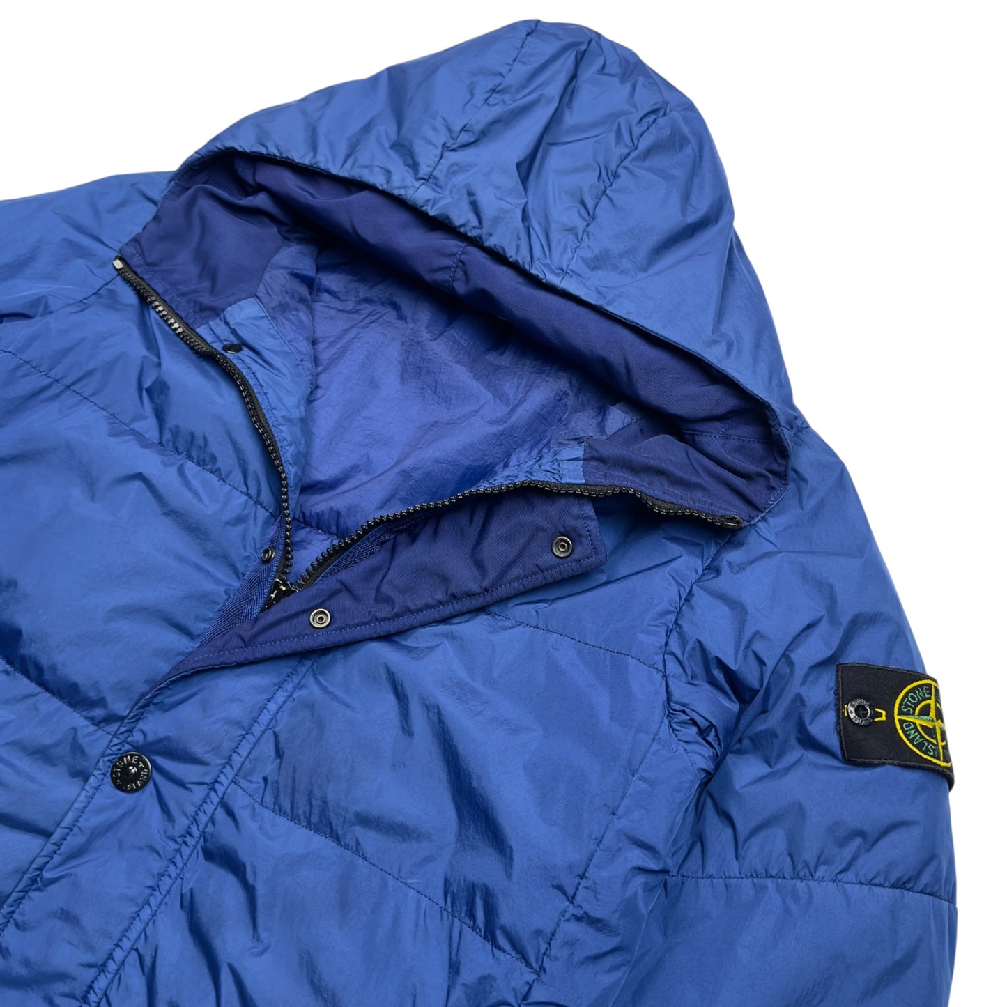 A/W 15 Stone Island Crinkle Reps NY Down Puffer Jacket - Cobalt Blue