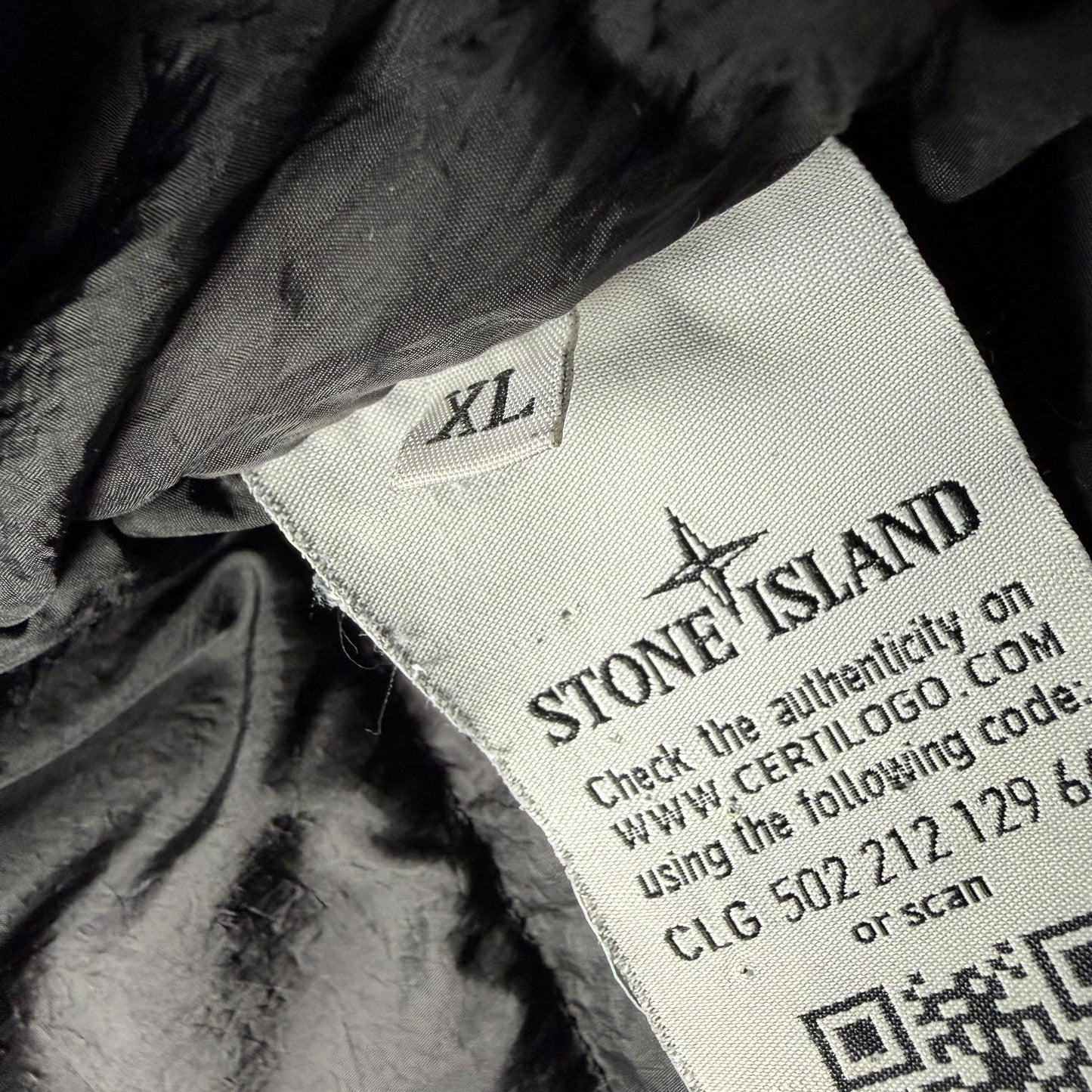 A/W 16 Stone Island Crinkle Reps NY Down Puffer Jacket - Black