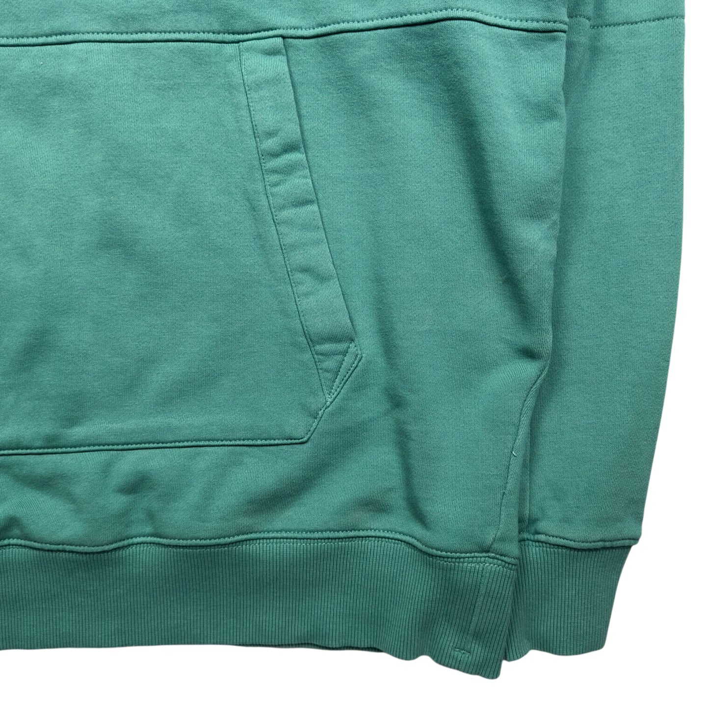 C.P. Company Diagonal Fleece Lens Hoodie - Green