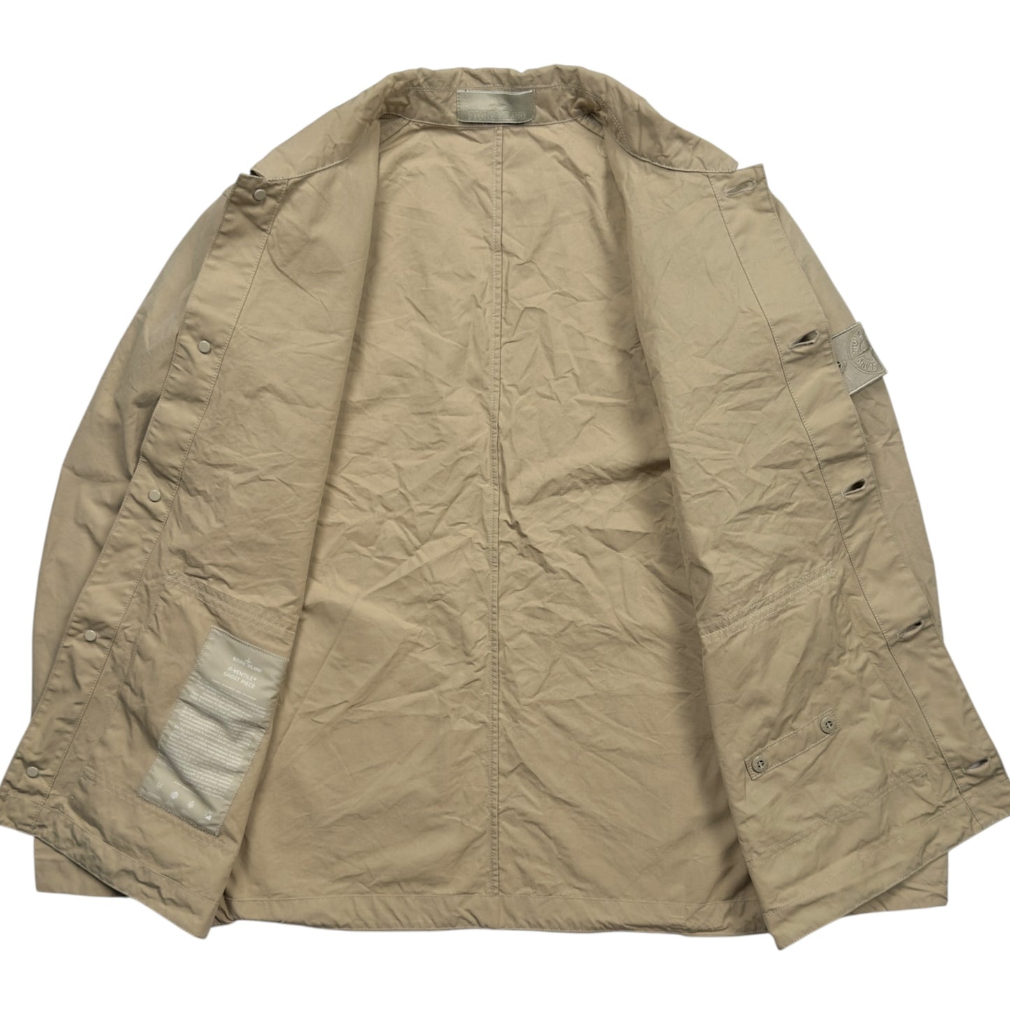 S/S 23 Stone Island O-Ventile Ghost Jacket - Beige