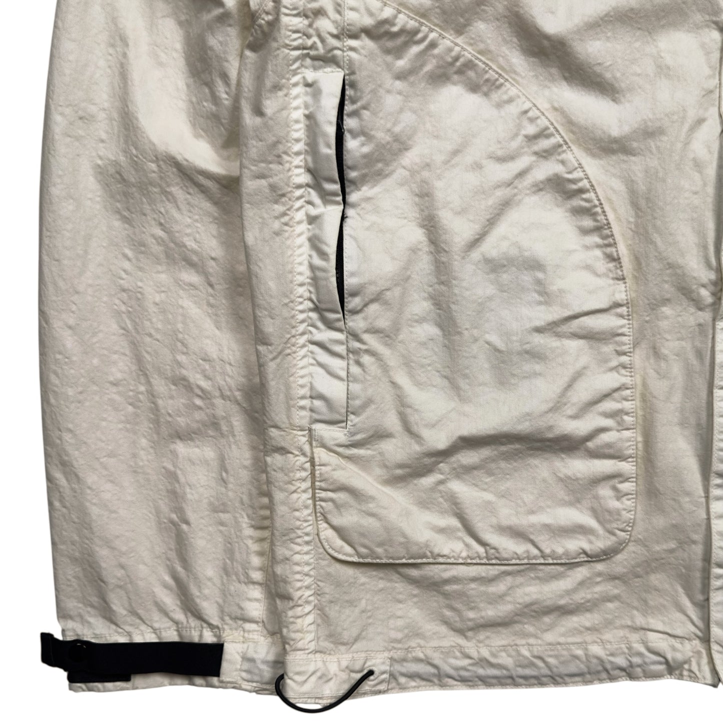S/S 25 Stone Island Organic Look Nylon Panama TC Bomber Jacket - Ivory