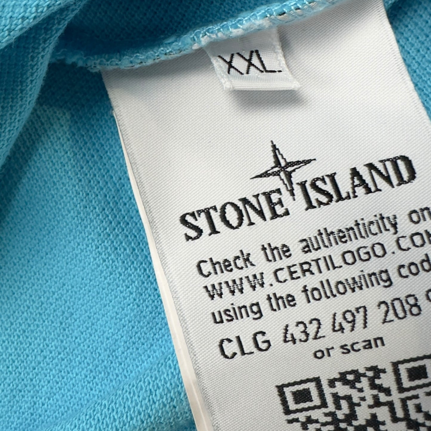 S/S 15 Stone Island Polo Shirt - Aqua Blue