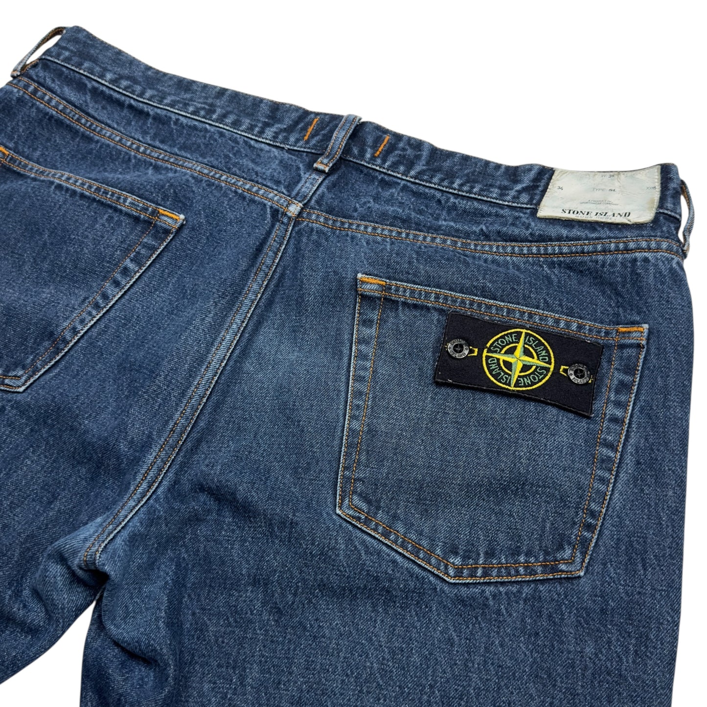 S/S 17 Stone Island Mid Wash Denim Jeans