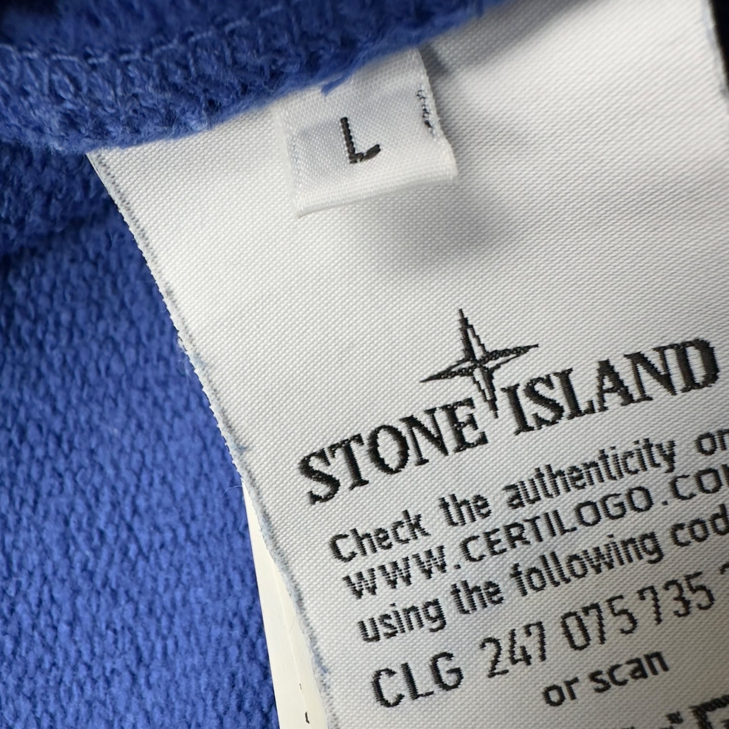 A/W 17 Stone Island Full Zip Hoodie - Blue