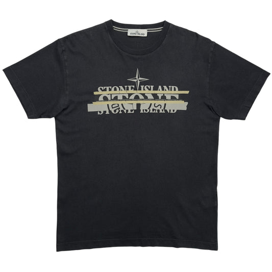 A/W 21 Stone Island "Mixed Media One" T-Shirt - Black
