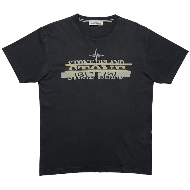 A/W 21 Stone Island "Mixed Media One" T-Shirt - Black