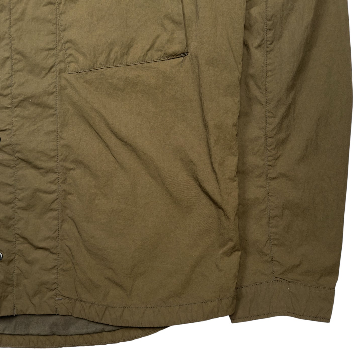 C.P. Company Microreps Nylon Overshirt – Khaki