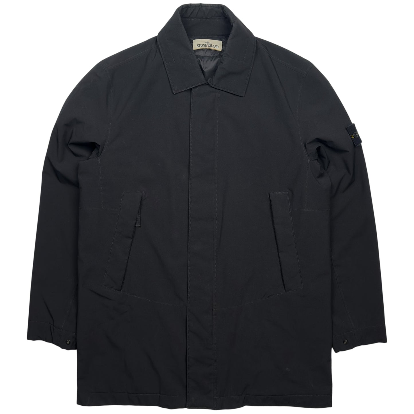 A/W 20 Stone Island Soft Shell Primaloft Car Coat - Black