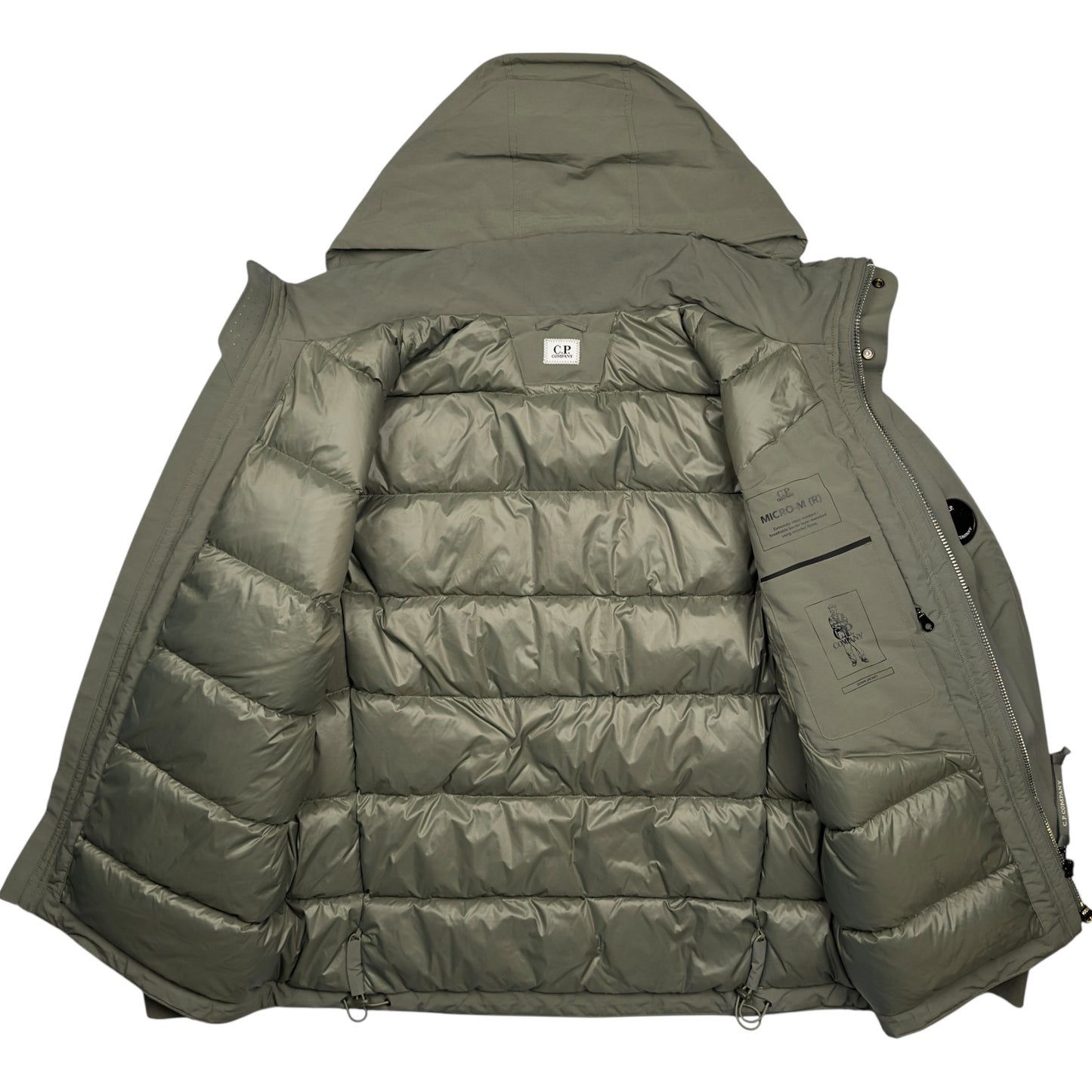 C.P. Company Micro M R Down Jacket - Light Olive Green