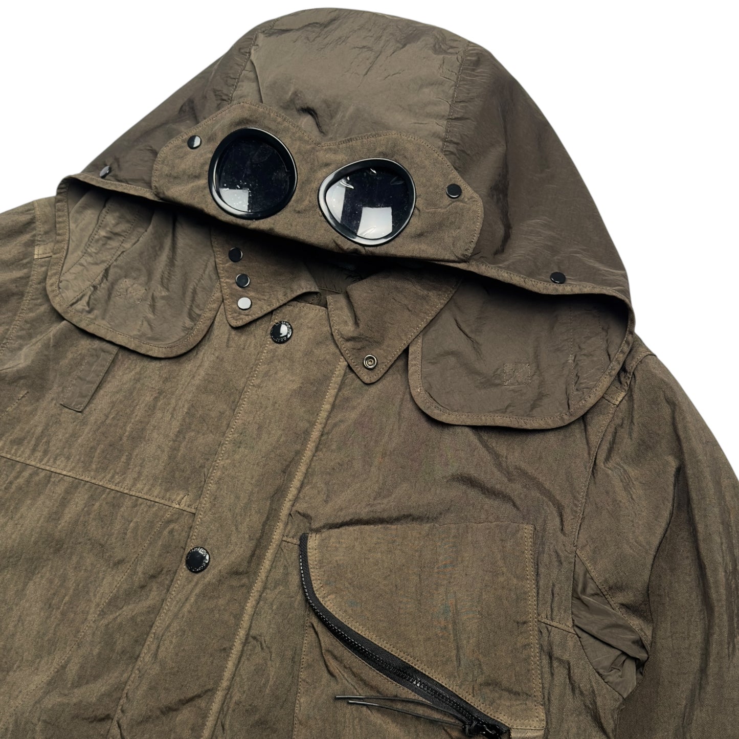 C.P. Company Quartz La Mille Goggle Jacket - Brown