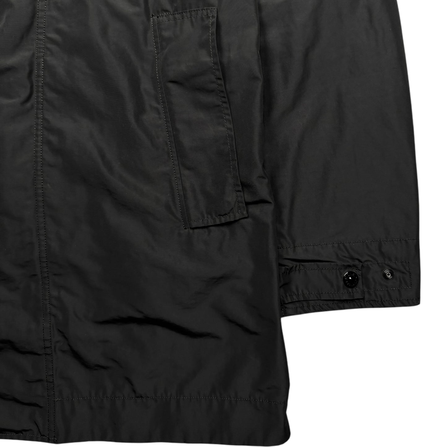 S/S 18 Stone Island Micro Reps Trench Coat - Black