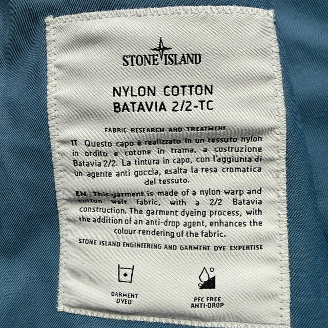 S/S 22 Stone Island Nylon Cotton Batavia 2/2 TC Jacket