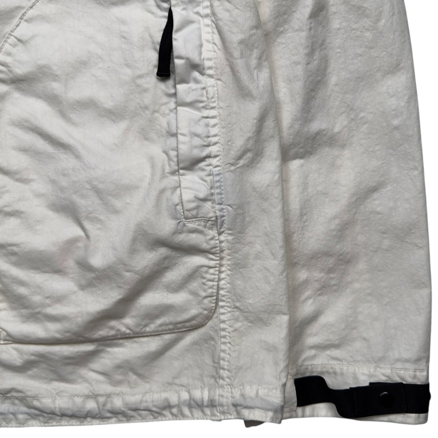 S/S 25 Stone Island Organic Look Nylon Panama TC Bomber Jacket - Ivory