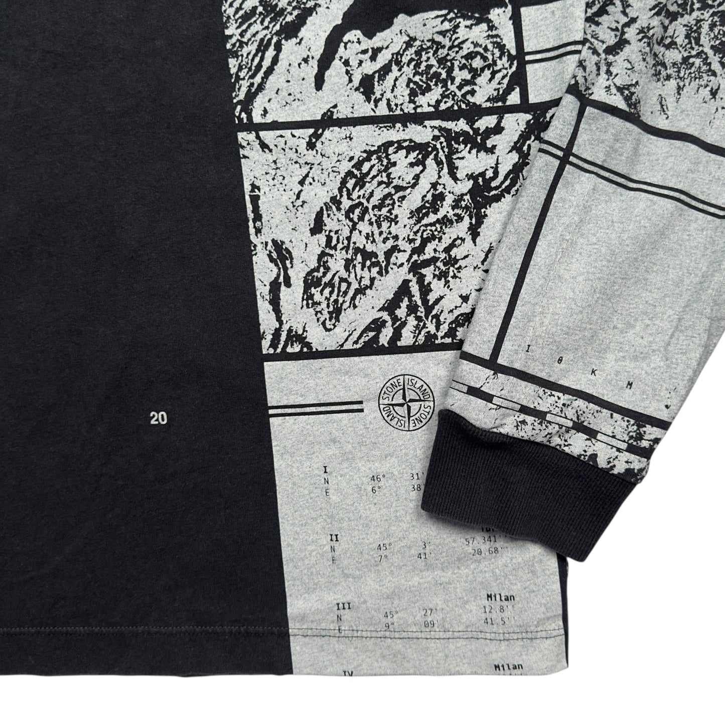 A/W 20Stone Island 'MURAL ONE' Print Long Sleeve T-Shirt