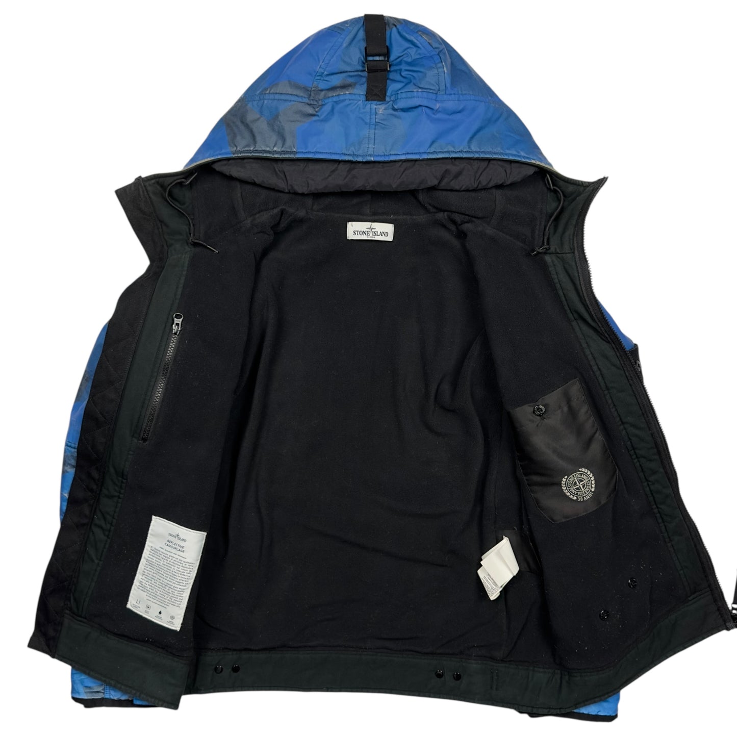 A/W 12 Stone Island Reflective Camouflage Jacket - Blue