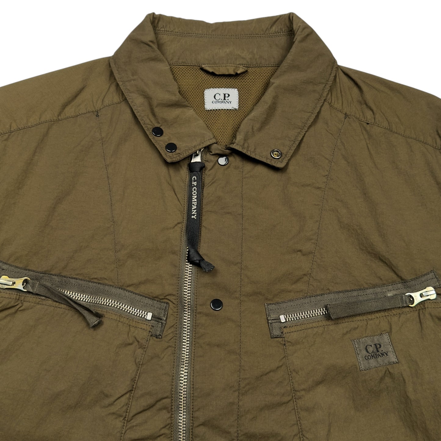 C.P. Company Microreps Nylon Overshirt – Khaki