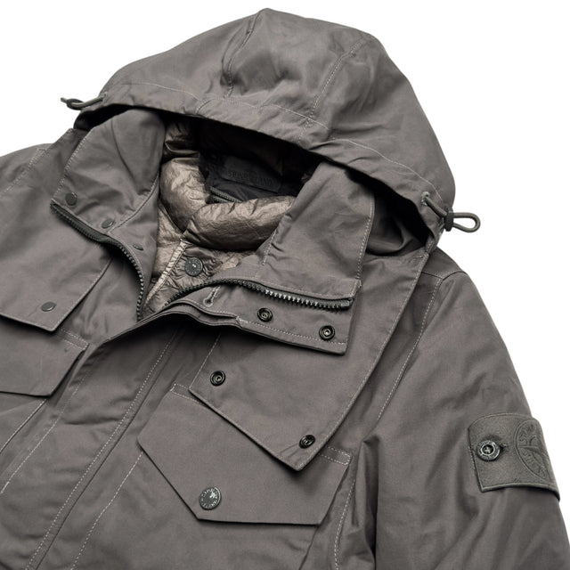 A/W 22 Stone Island O-Ventile Ghost Dutch Rope Down Jacket