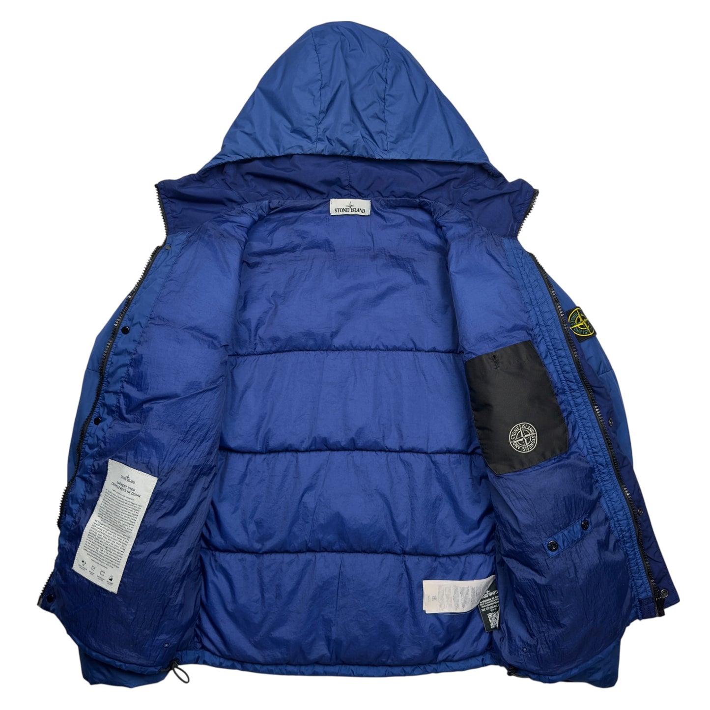 A/W 15 Stone Island Crinkle Reps NY Down Puffer Jacket - Cobalt Blue
