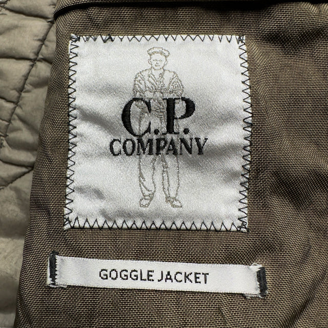 C.P. Company Quartz Goggle Jacket - Khaki / Black