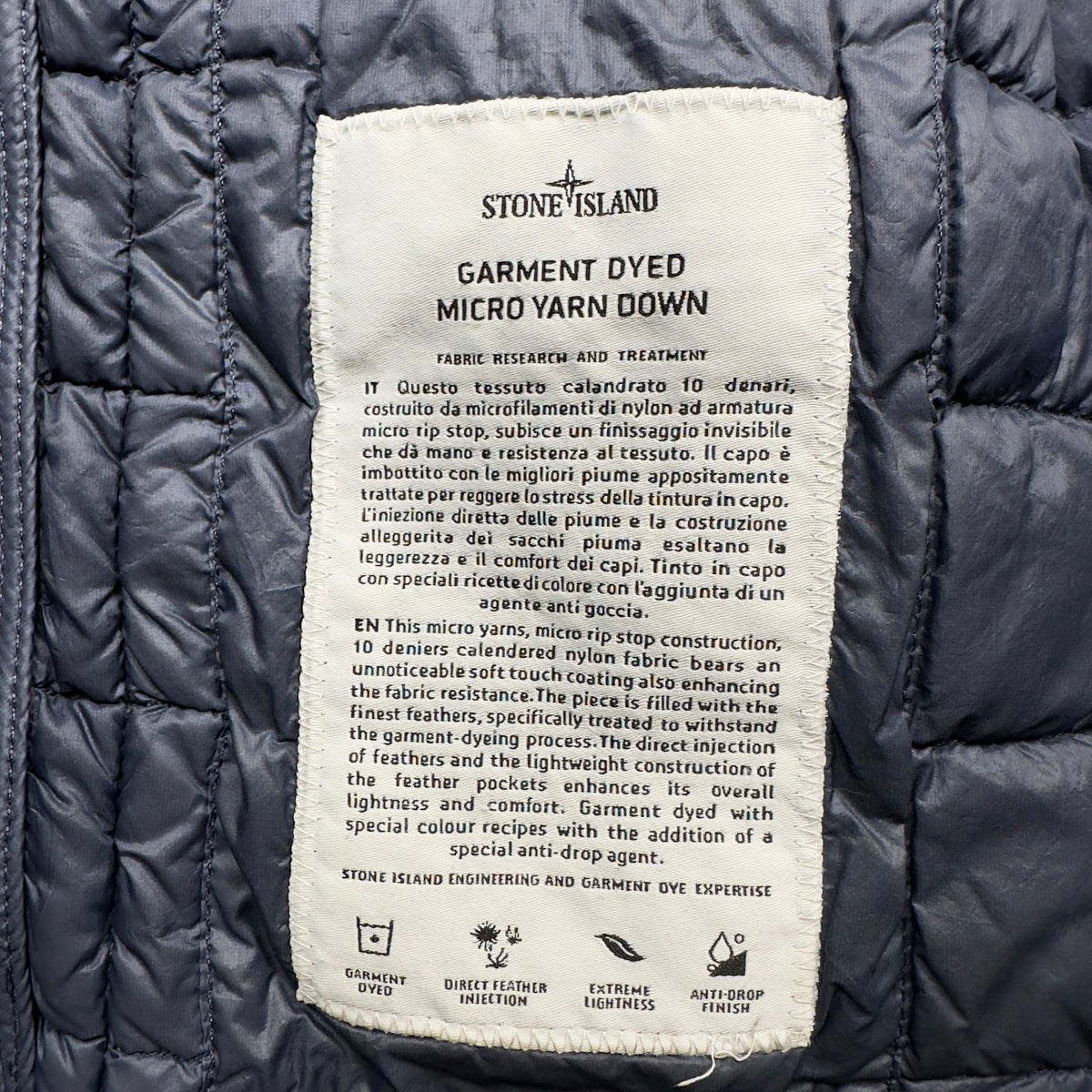 S/S 17 Stone Island Micro Yarn Down Puffer Jacket