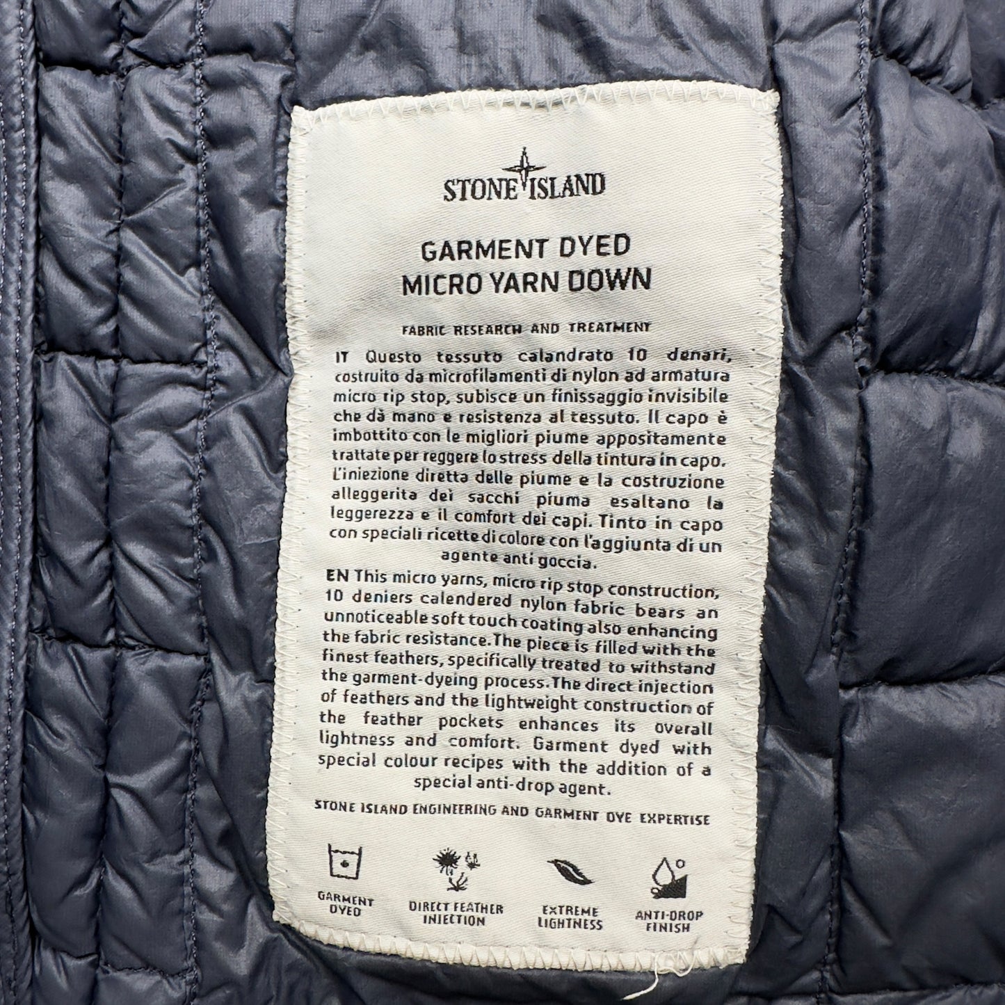 S/S 17 Stone Island Micro Yarn Down Puffer Jacket