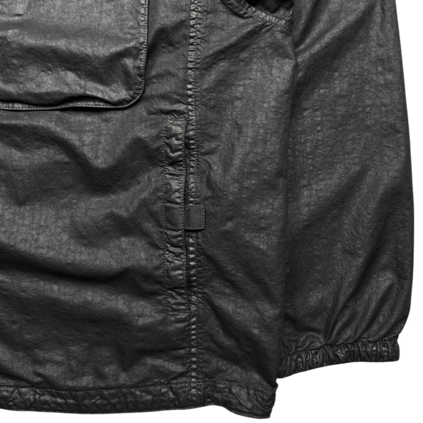 S/S 25 Stone Island Organic Look Nylon Panama TC Jacket - Black