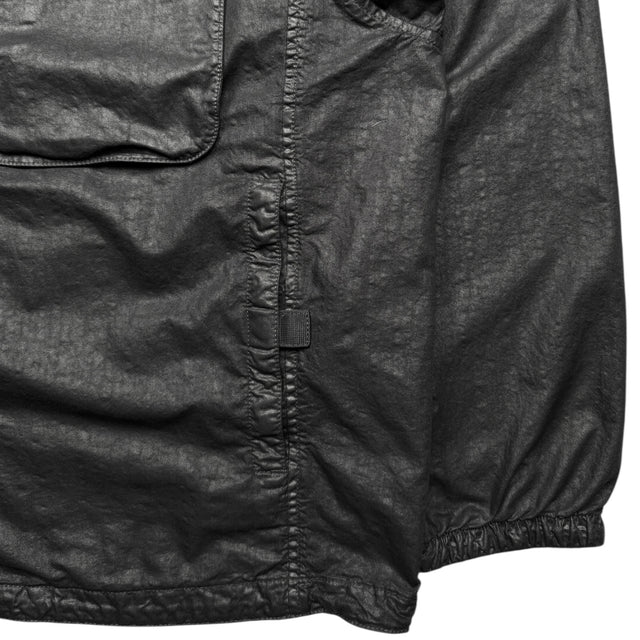 S/S 25 Stone Island Organic Look Nylon Panama TC Jacket - Black