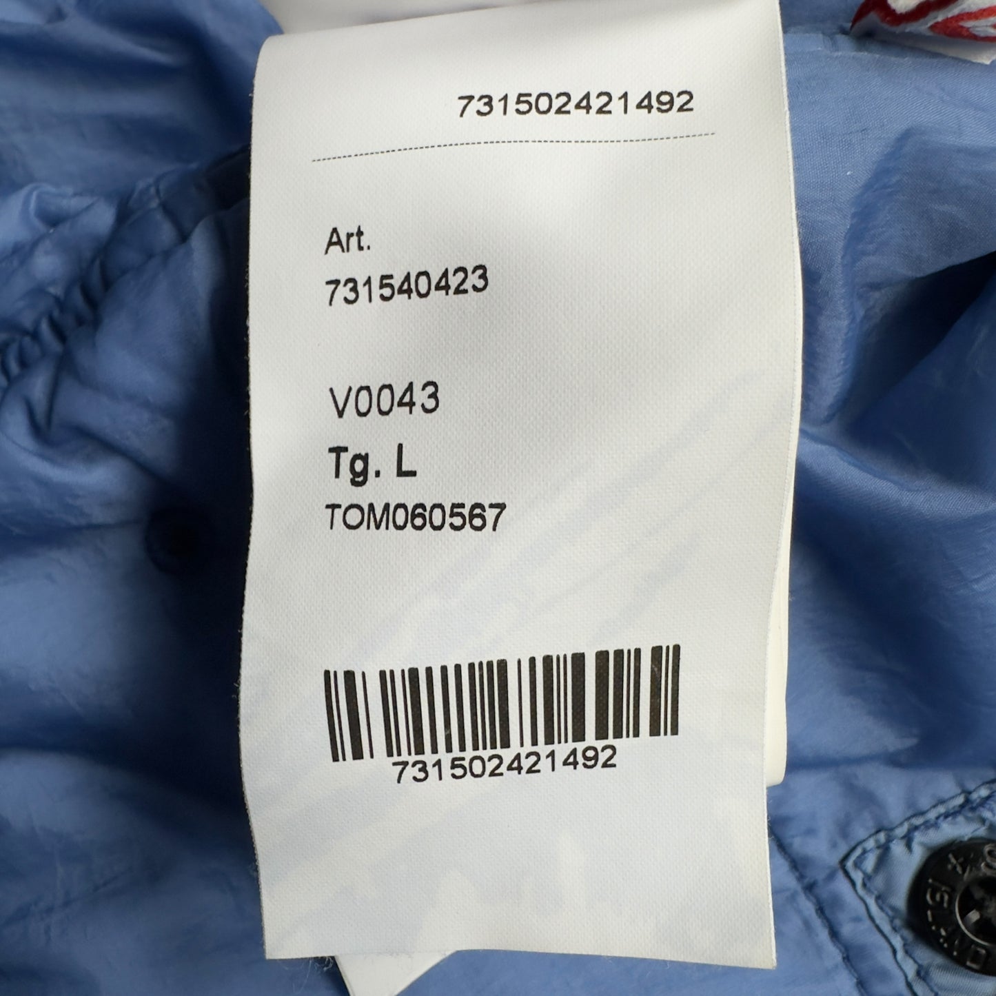 A/W 20 Stone Island Crinkle Reps R-NY with Primaloft Jacket - Blue