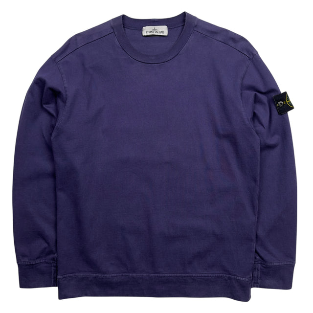 S/S 22 Stone Island Lightweight Crewneck Sweater - Purple