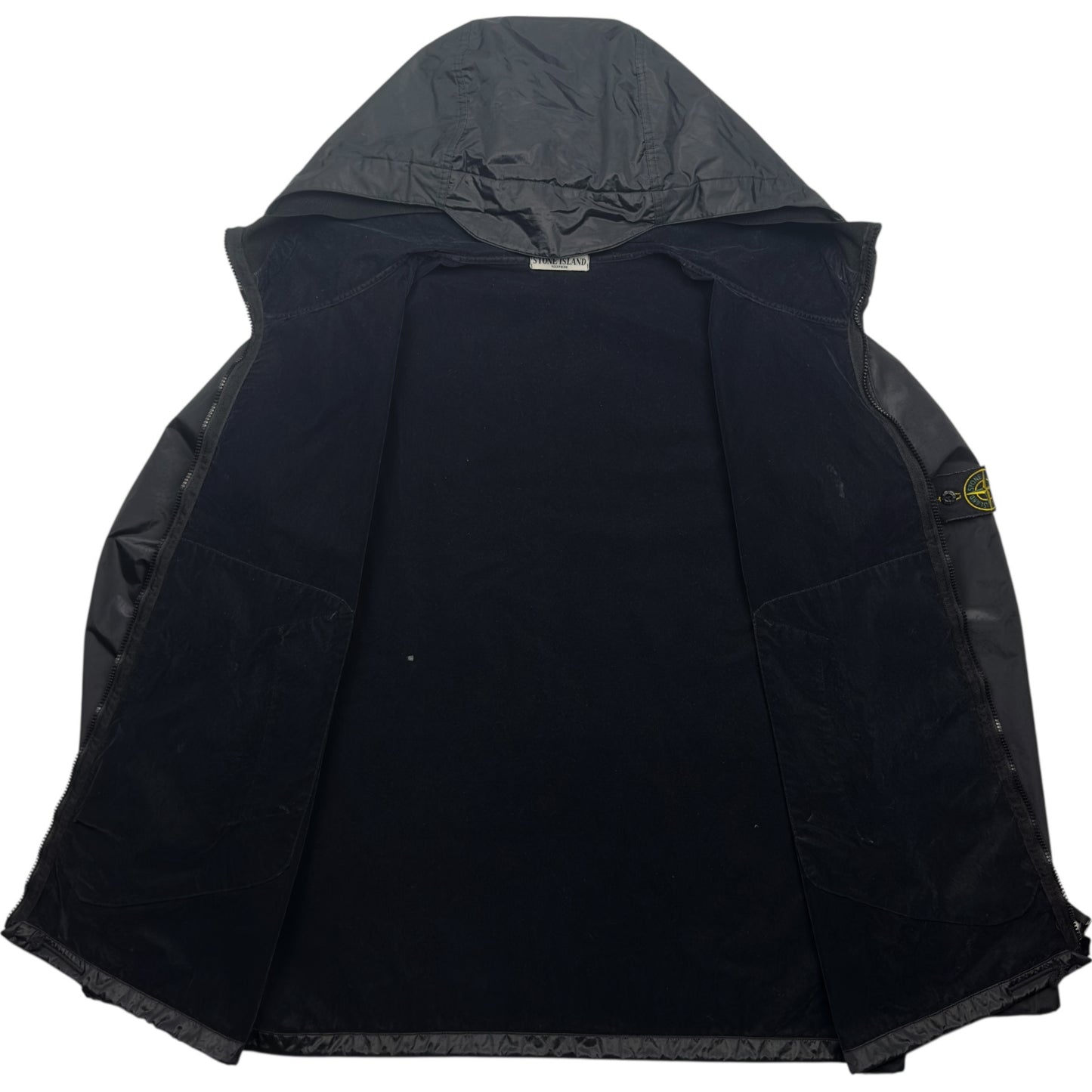 A/W 08 Stone Island Nylon Metal Flock Jacket - Black