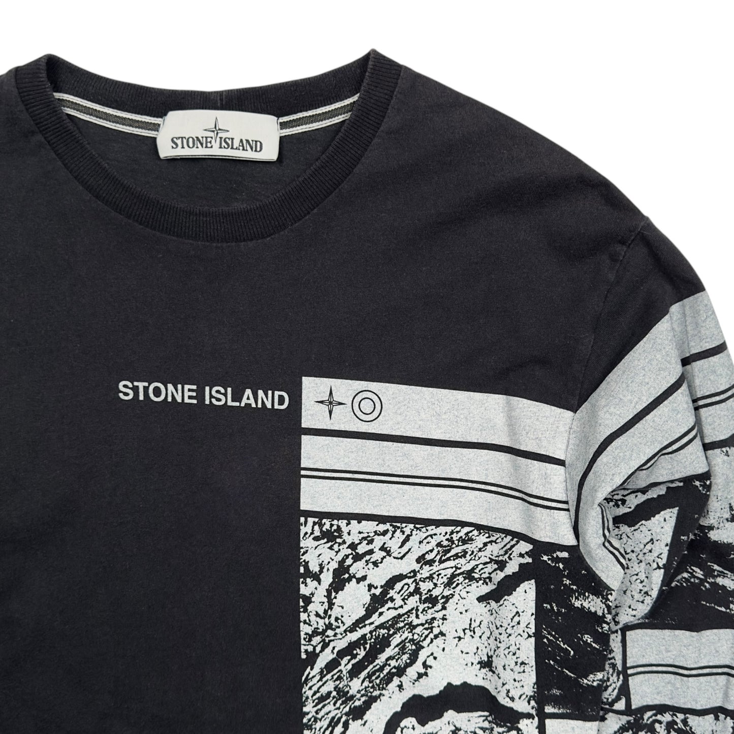 A/W 20Stone Island 'MURAL ONE' Print Long Sleeve T-Shirt