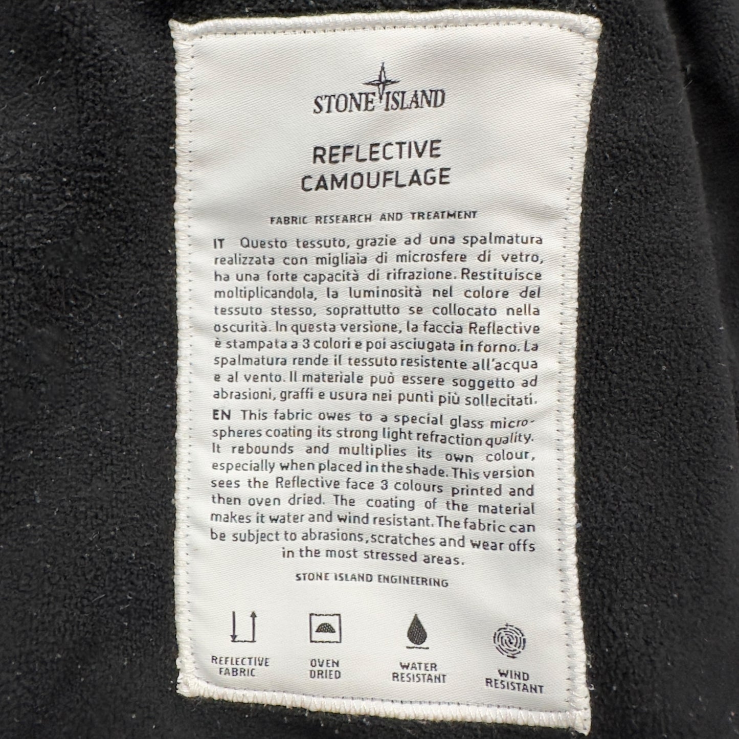 A/W 12 Stone Island Reflective Camouflage Jacket - Blue