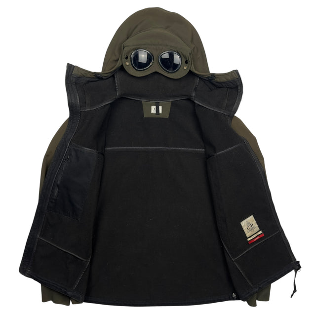 C.P. Company Soft Shell Goggle Jacket - Khaki