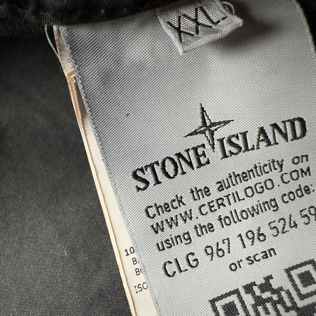 S/S 19 Stone Island Washed Canvas Pocket Overshirt Jacket - Black