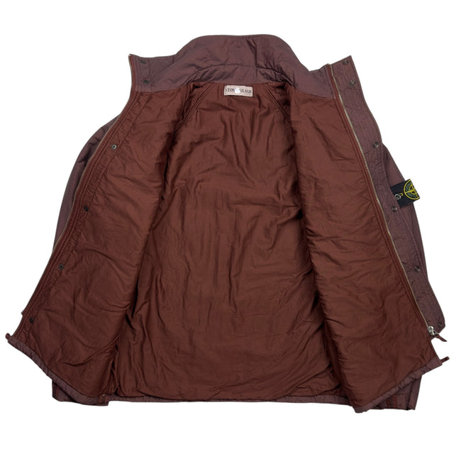 A/W 02 Stone Island Cotton Nylon Jacket - Burgundy