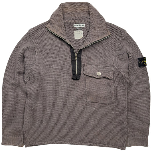 S/S 00 Stone Island Heavy Knitted Quarter Zip