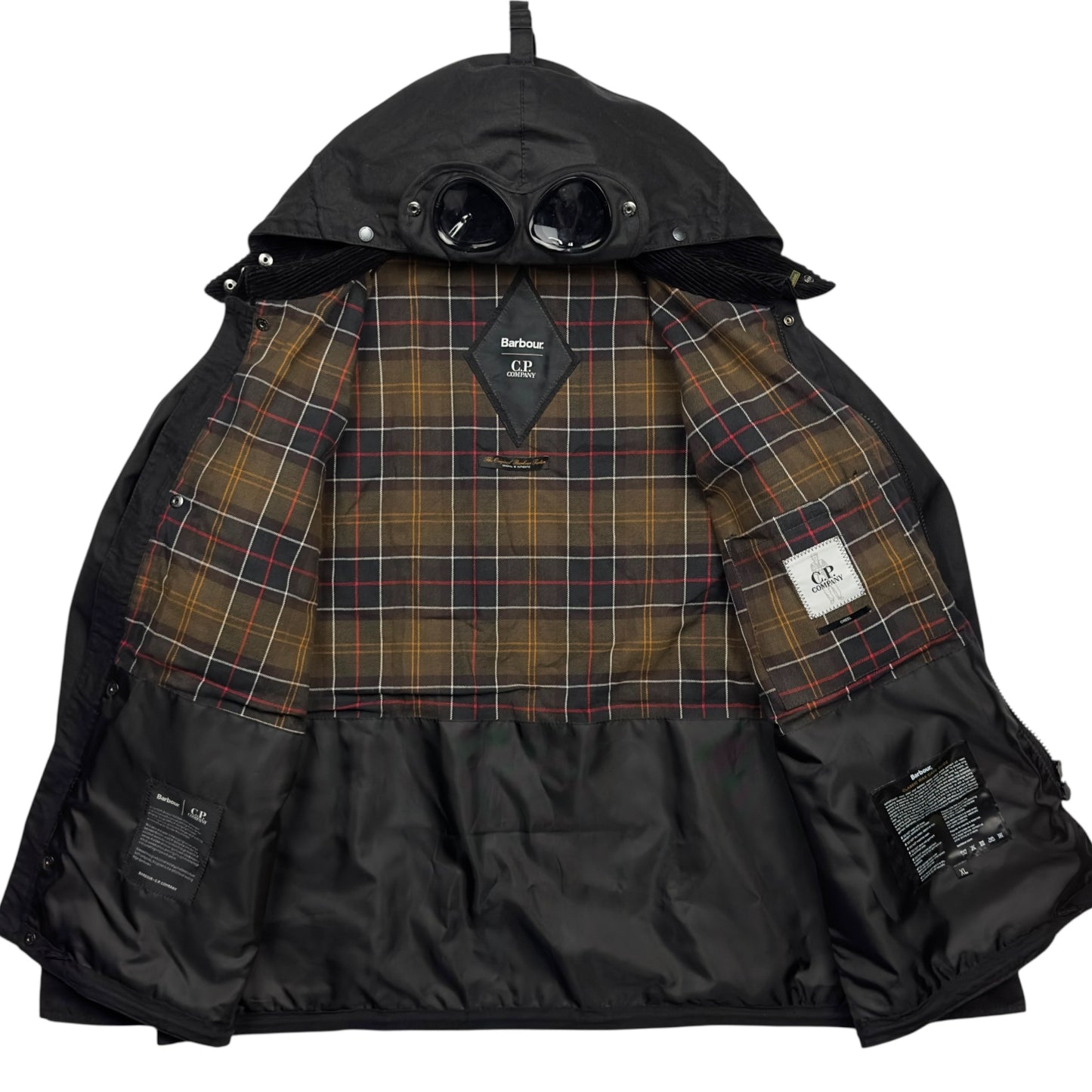 C.P. Company x Barbour Wax Cotton Creel 500 Mille Goggle Jacket