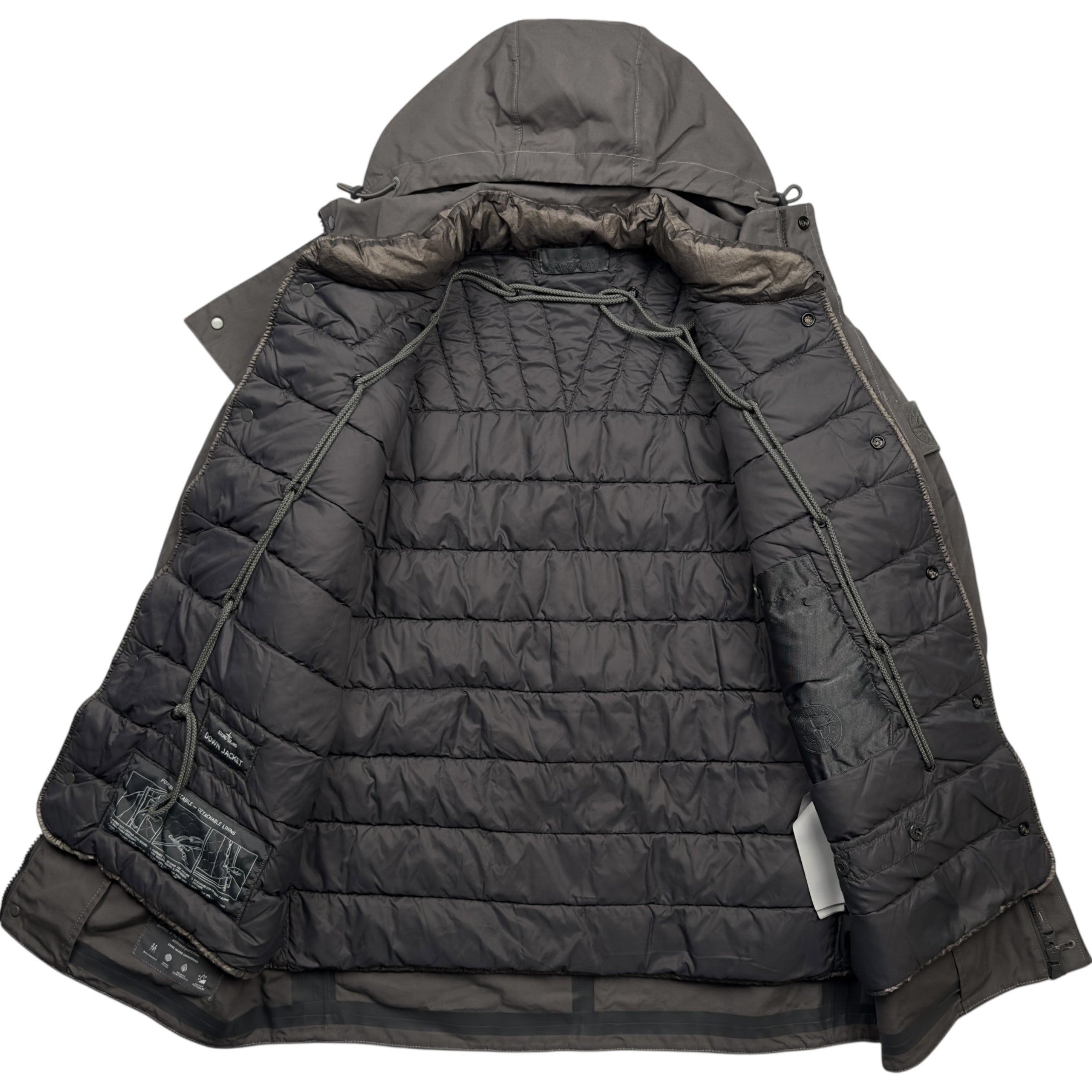 A/W 22 Stone Island O-Ventile Ghost Dutch Rope Down Jacket