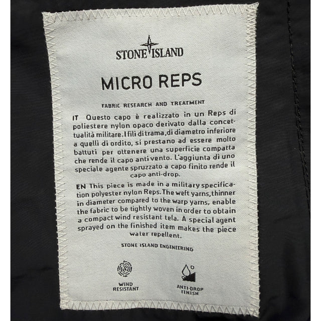 S/S 18 Stone Island Micro Reps Trench Coat - Black