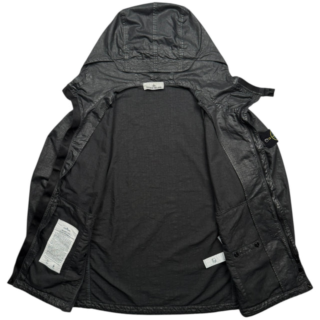 S/S 25 Stone Island Organic Look Nylon Panama TC Jacket - Black