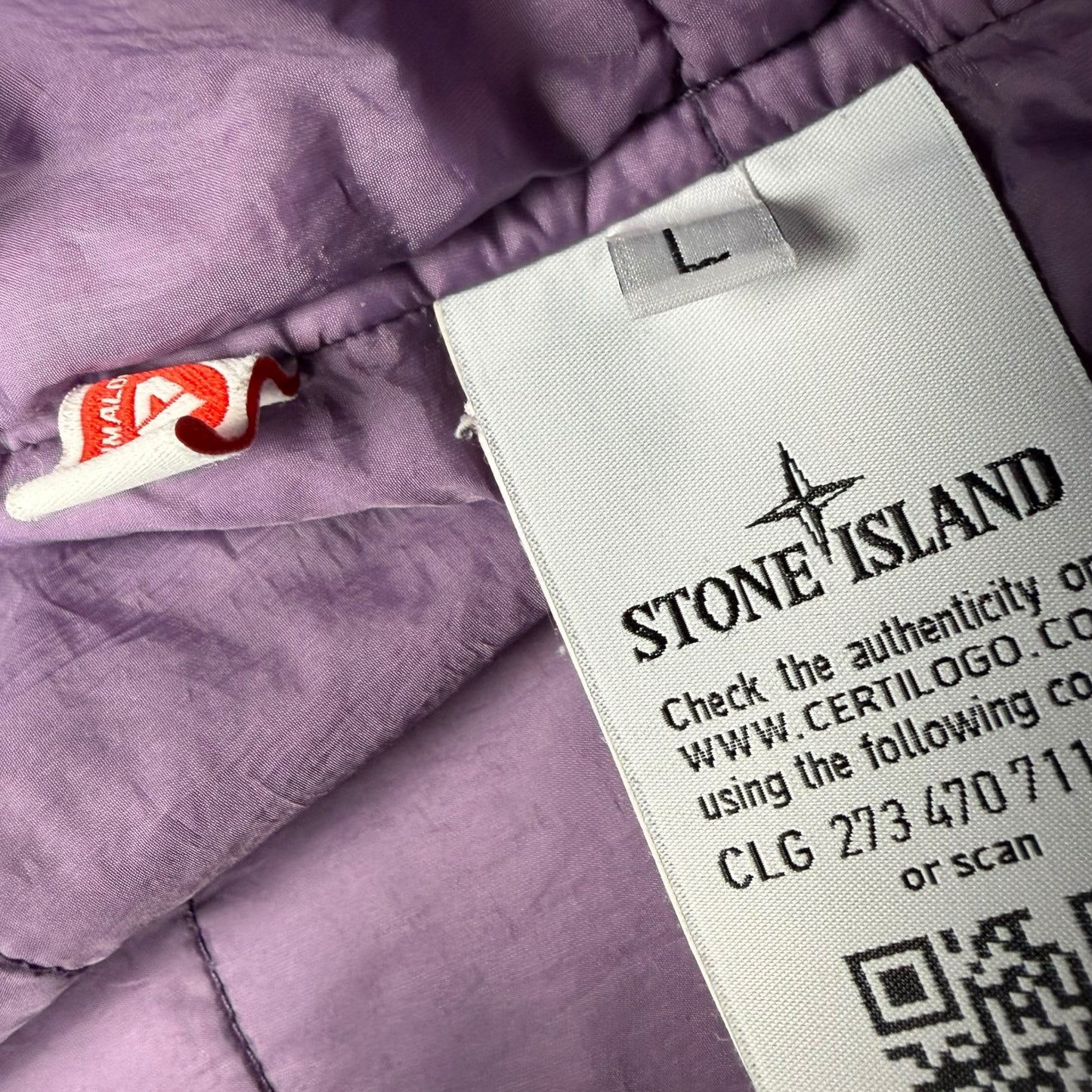 A/W 20 Stone Island Crinkle Reps R-NY with Primaloft Jacket - Purple