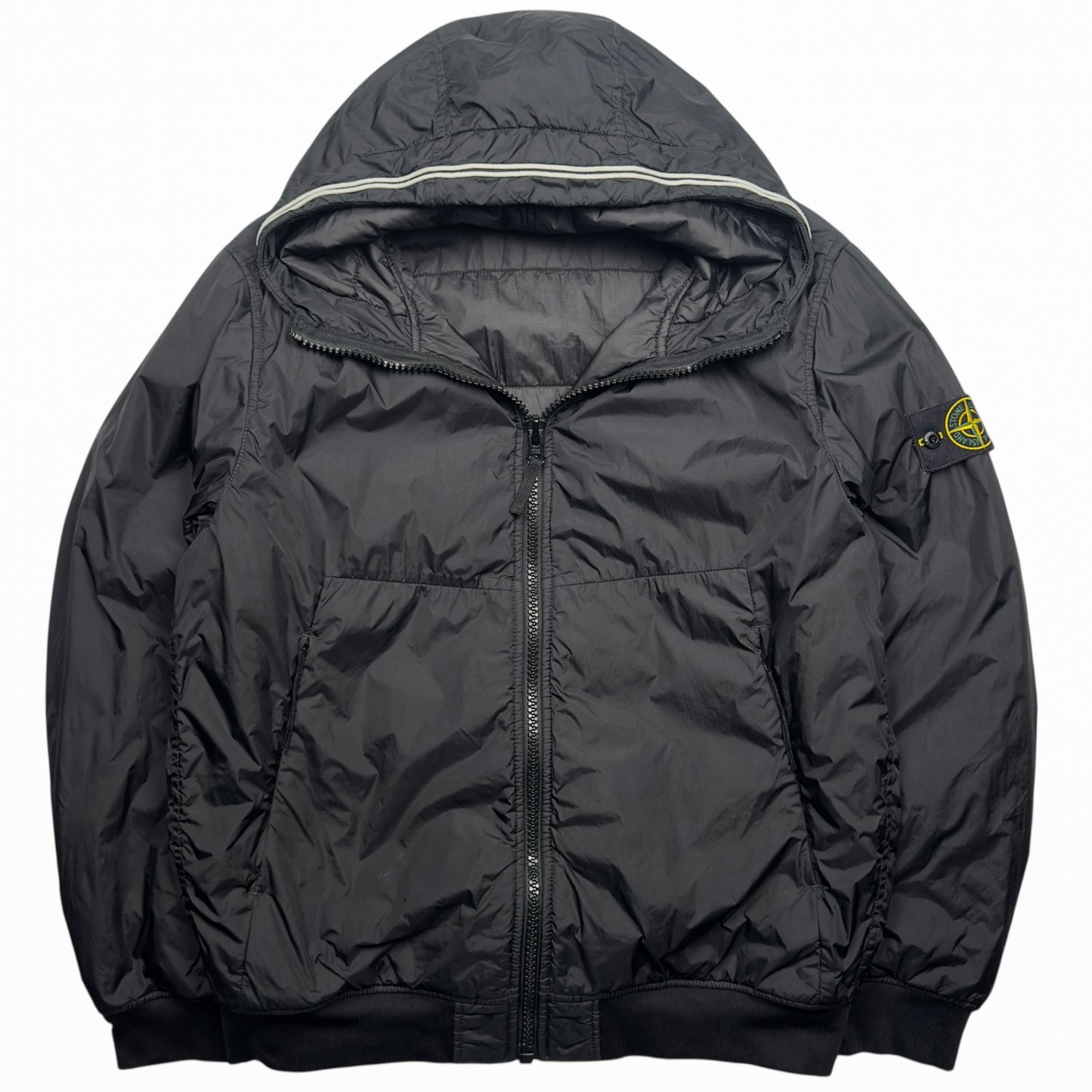 A/W 20 Stone Island Crinkle Reps R-NY with Primaloft Jacket - Black